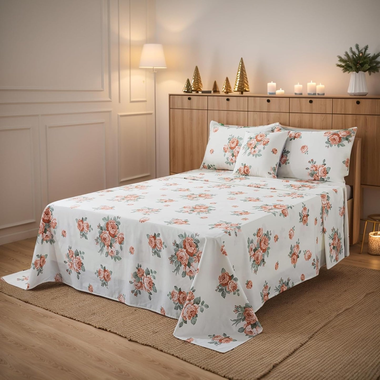 Cotton Twin Size Bed Sheet Set
