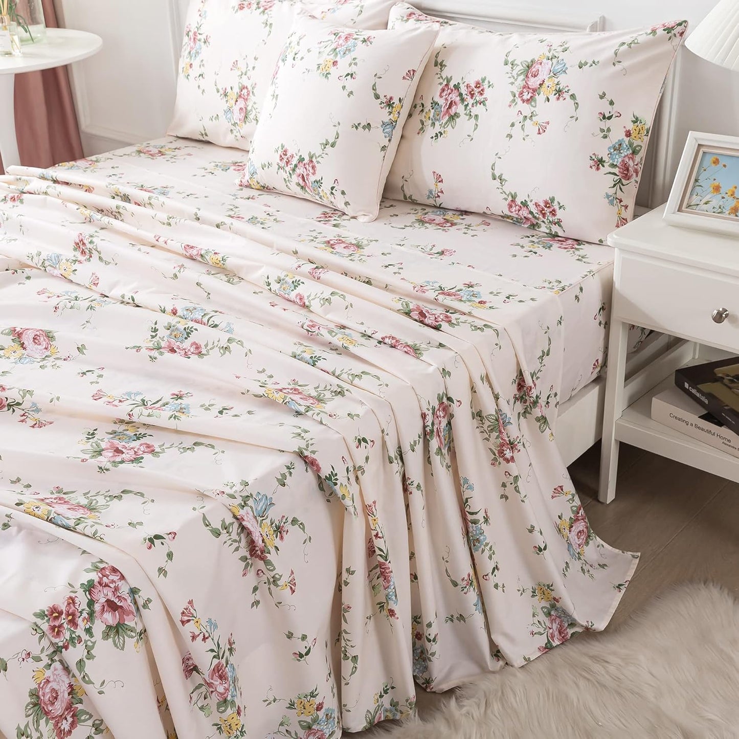 Cotton Twin Size Bed Sheet Set