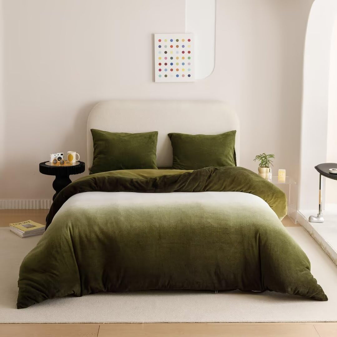 White Black Plaid Duvet Cover Set