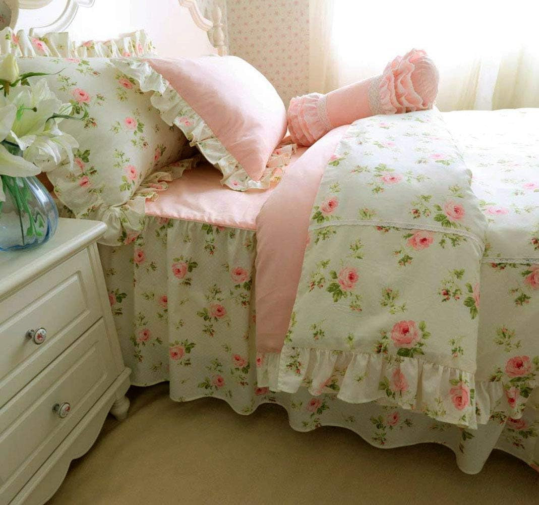 Combed Cotton Teal Farmhouse Bedding Set