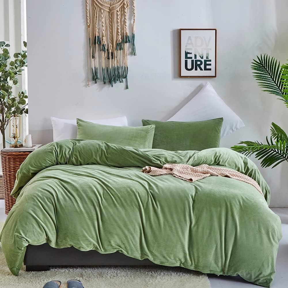White Black Plaid Duvet Cover Set