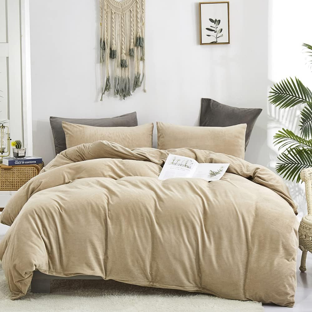 White Black Plaid Duvet Cover Set