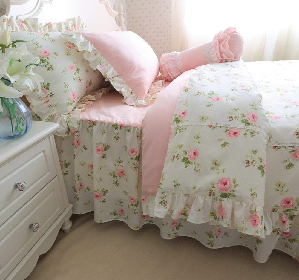 Combed Cotton Teal Farmhouse Bedding Set
