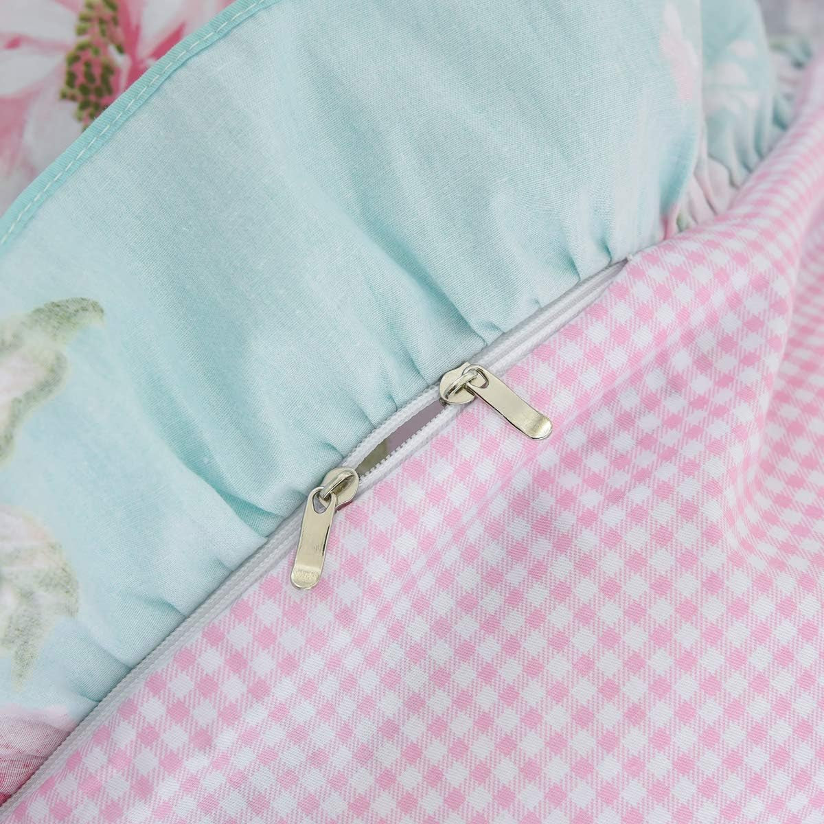 Combed Cotton Teal Farmhouse Bedding Set