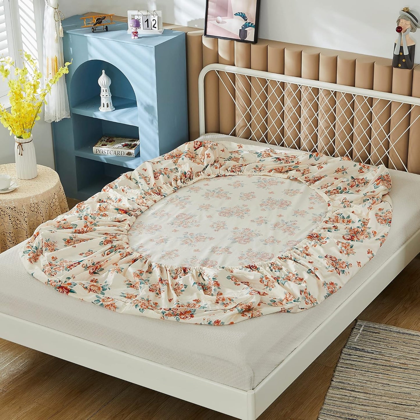 Cotton Twin Size Bed Sheet Set