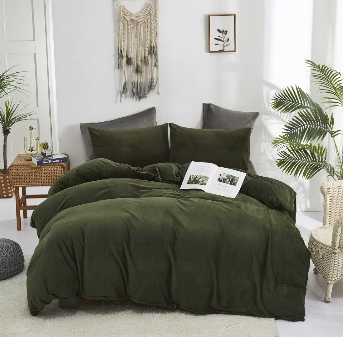White Black Plaid Duvet Cover Set