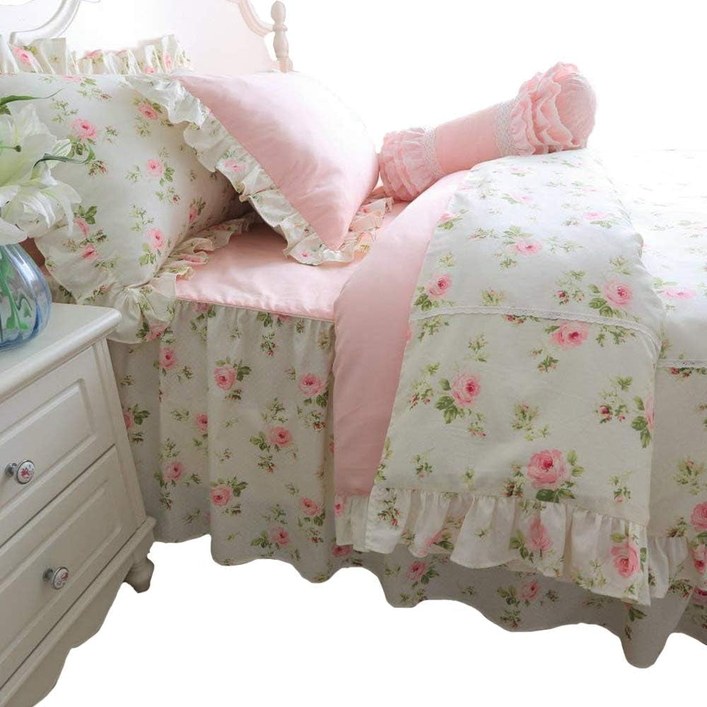 Combed Cotton Teal Farmhouse Bedding Set