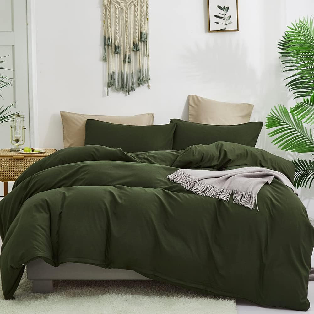 White Black Plaid Duvet Cover Set