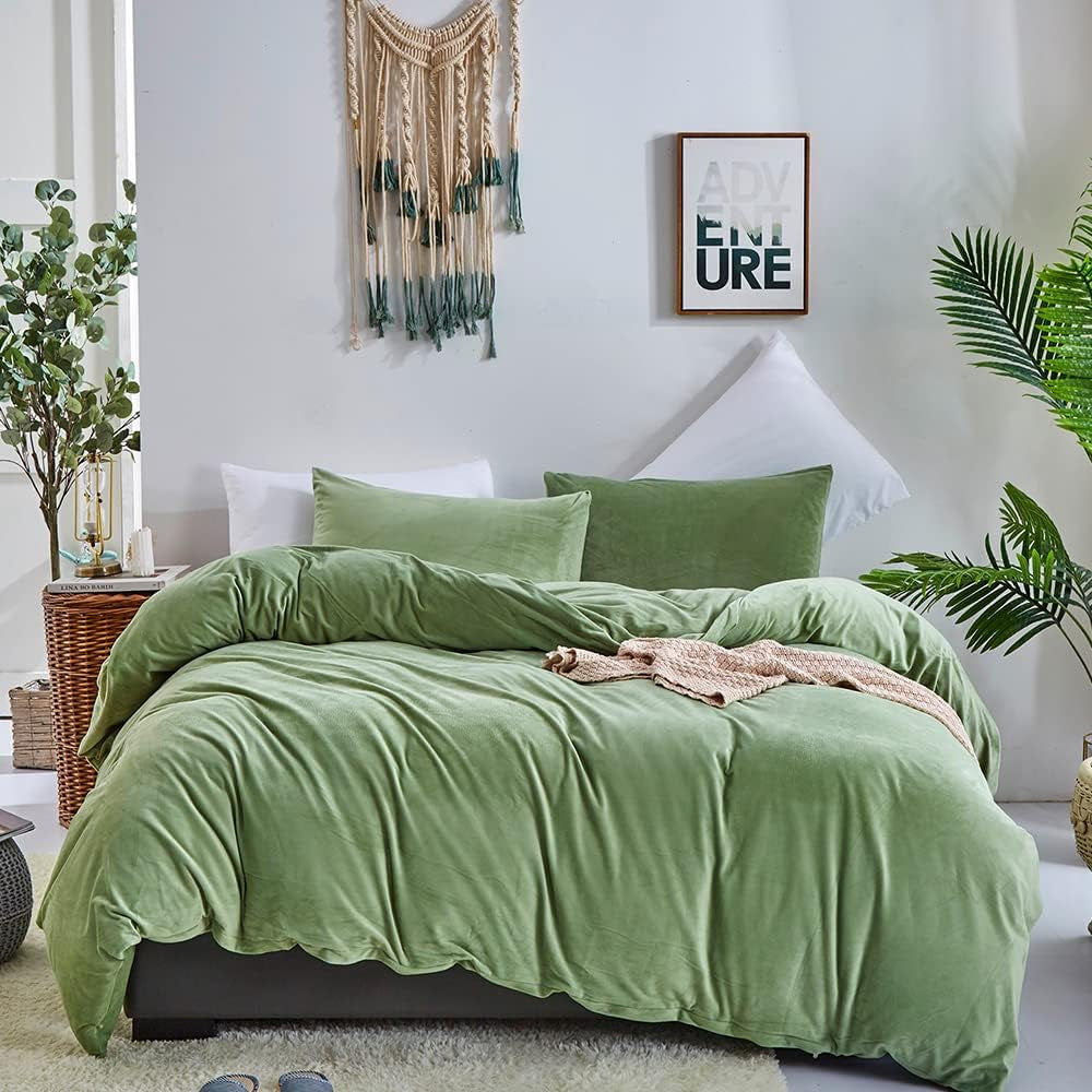 White Black Plaid Duvet Cover Set