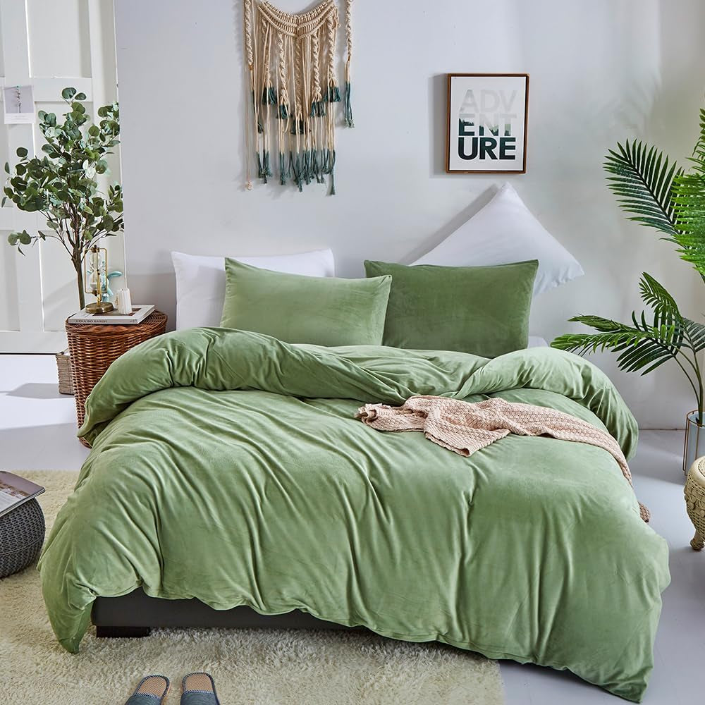 White Black Plaid Duvet Cover Set