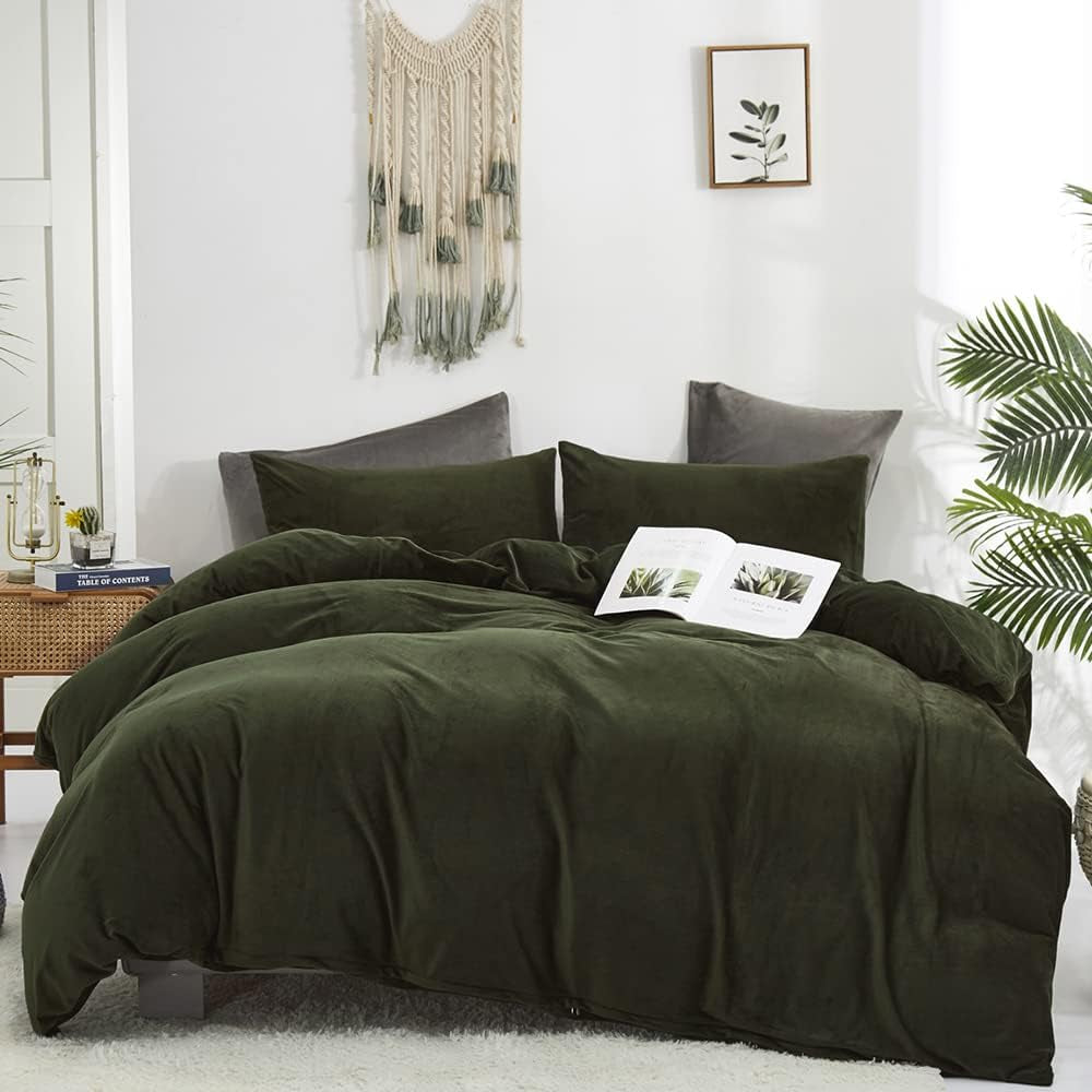 White Black Plaid Duvet Cover Set