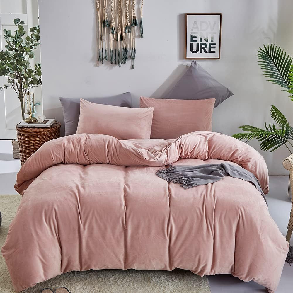 White Black Plaid Duvet Cover Set