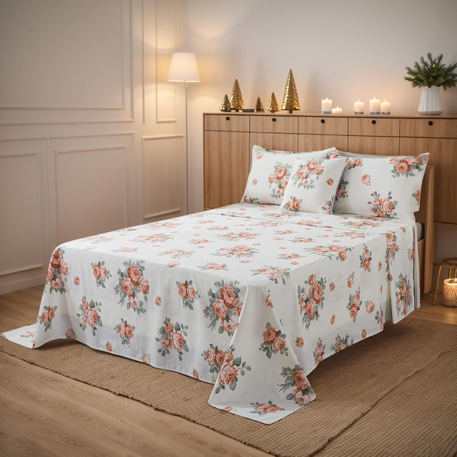 Cotton Twin Size Bed Sheet Set
